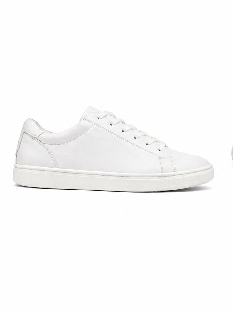 Olukai Pehuea Li ‘Ili Leather Sneakers Bright White 8 Brand New — image 6 of 8